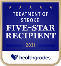Healthgrades 2021 Treatment of Stroke Five-Star Recipient